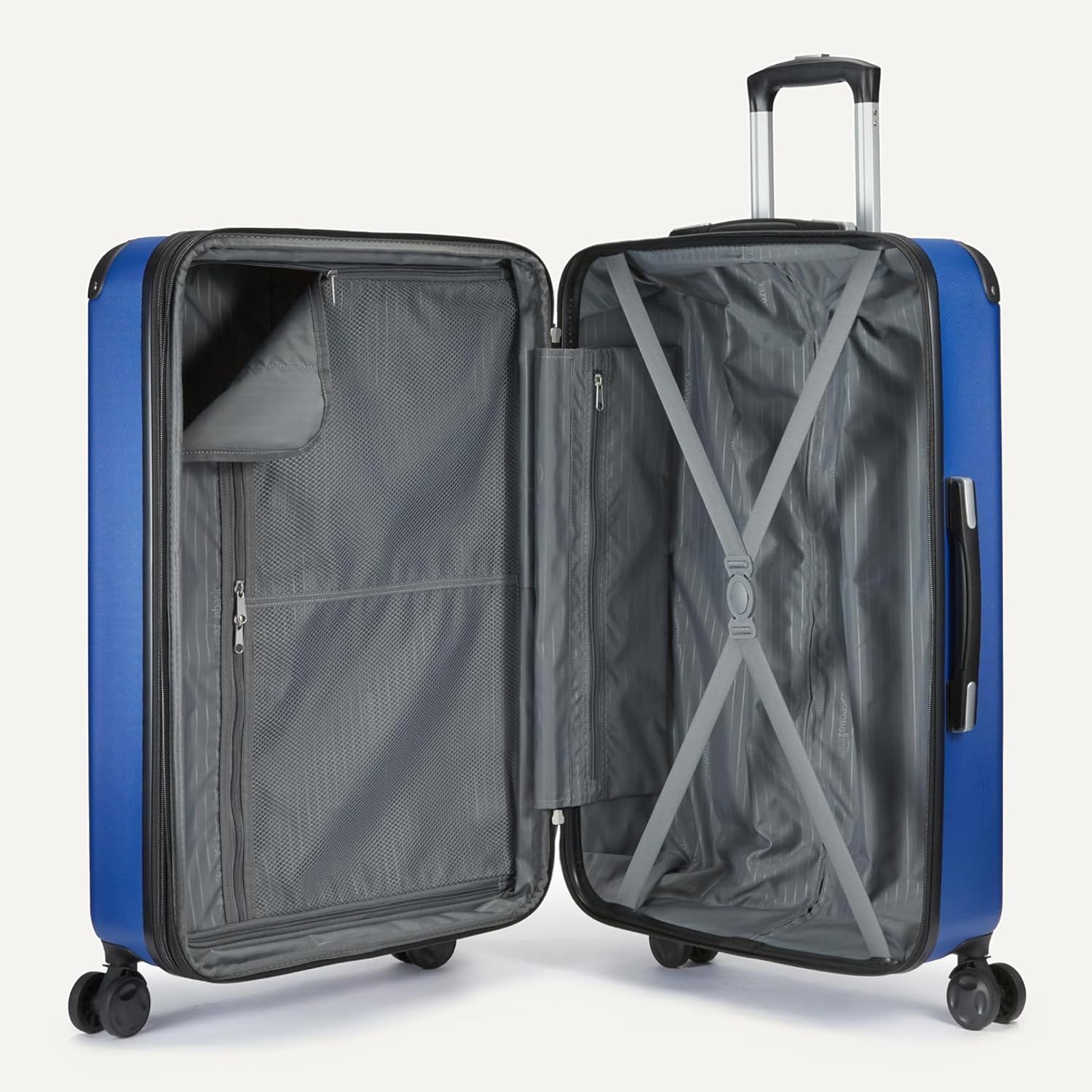 3-Piece Luggage Set, Including Carry-On Luggage (22" Expandable Hardside Suitcase With 8 Spinner Wheels), 15" Tote Bag, and 10" Compact Travel Bag, Navy Blue - Image 5