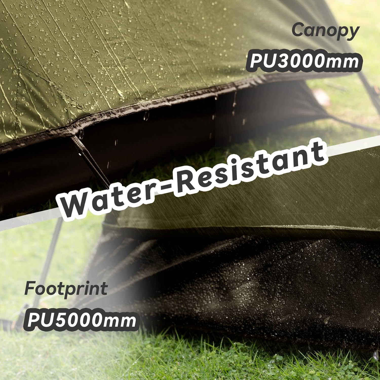 Forceatt Camping Tent 2/3/4 Person, Professional Waterproof & Windproof Lightweight Backpacking Tent Suitable for Outdoor,Hiking,Camping, Mountaineering and Travel - Image 3