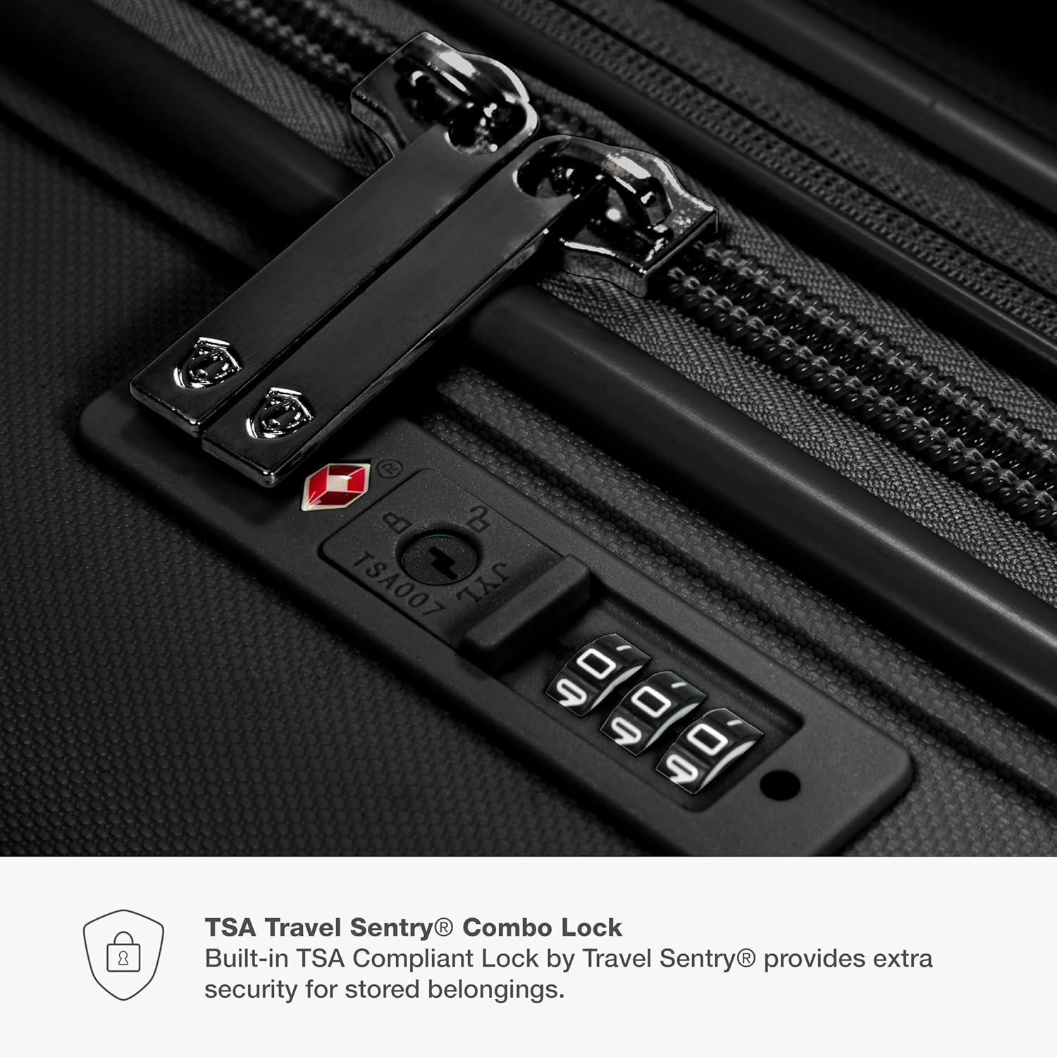 Pagosa Indestructible Hardshell Expandable Spinner Luggage, Black, 22" Carry-on - Image 4